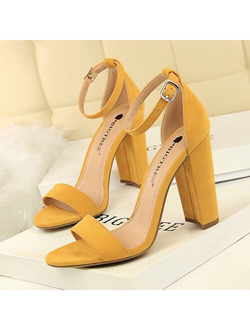 Bigtree Shoes Women Heels Sexy Women Shoes High Heel Plus Size Women Pumps Wedding Shoes Ladies Classic Sandals Chaussure Femme