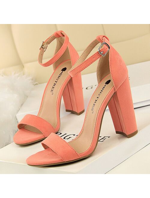 Bigtree Shoes Women Heels Sexy Women Shoes High Heel Plus Size Women Pumps Wedding Shoes Ladies Classic Sandals Chaussure Femme