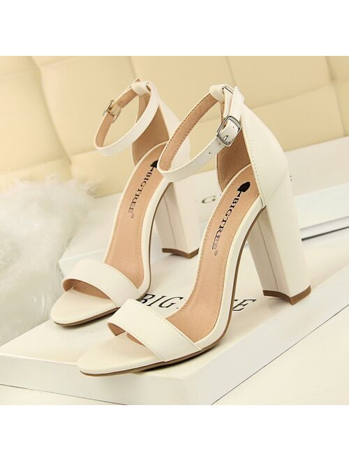 Bigtree Shoes Women Heels Sexy Women Shoes High Heel Plus Size Women Pumps Wedding Shoes Ladies Classic Sandals Chaussure Femme