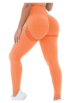 Scrunch Butt Lifting Seamless Leggings for Women High Waist Tummy Control Vital Yoga Pants Gym Workout Running Tights