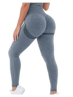 Scrunch Butt Lifting Seamless Leggings for Women High Waist Tummy Control Vital Yoga Pants Gym Workout Running Tights