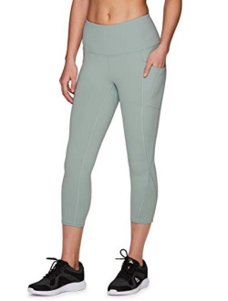 tech flex compression High Waisted Workout Yoga Leggings with Pockets for Women