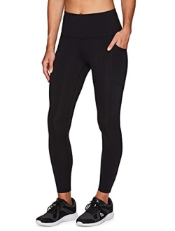 tech flex compression High Waisted Workout Yoga Leggings with Pockets for Women