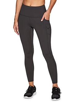 tech flex compression High Waisted Workout Yoga Leggings with Pockets for Women