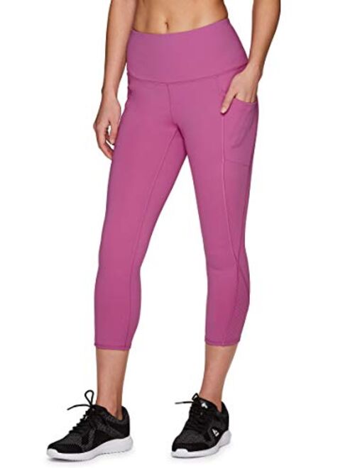 RBX tech flex compression High Waisted Workout Yoga Leggings with Pockets for Women