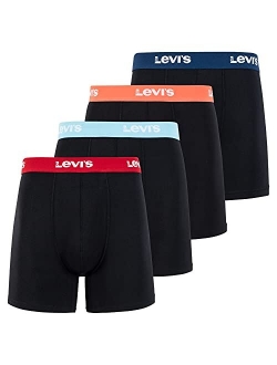 Levis Mens Underwear Microfiber Boxer Brief for Men Ultra Soft 4 Pack