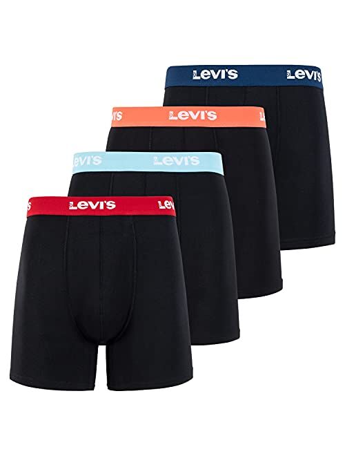 Levi's Levi’s Mens Underwear Microfiber Boxer Brief for Men Ultra Soft 4 Pack