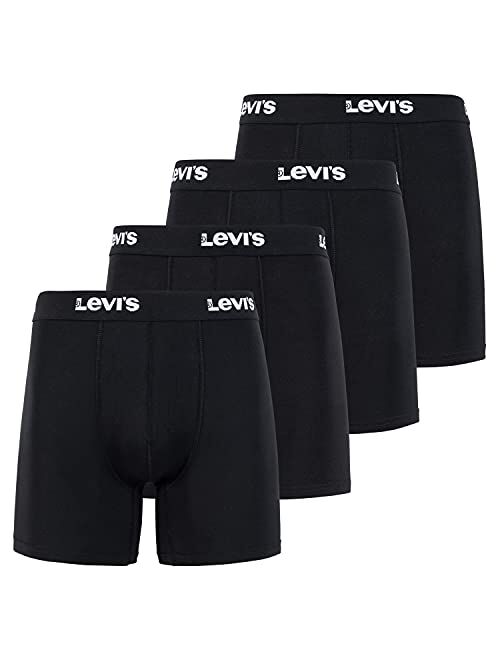 Levi's Levi’s Mens Underwear Microfiber Boxer Brief for Men Ultra Soft 4 Pack