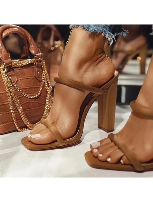 2021 Summer New Women Shoe Sexy High Heels Open Toe Sandals Women Casual Sandals Fashion Comfortable Women Sandals Zapatos Mujer