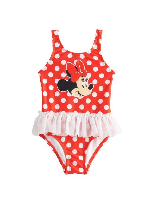 Baby Girl Disney's Minnie Mouse Tutu One-Piece Swimsuit