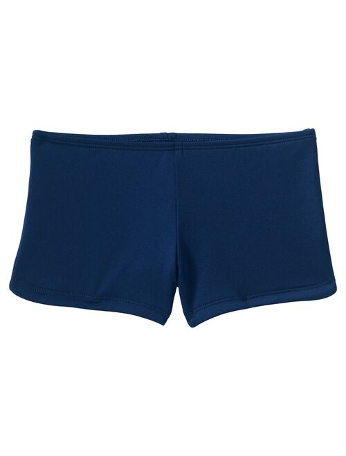 Girls 7-12 Lands' End Boy Shorts Swim Shorts in Slim