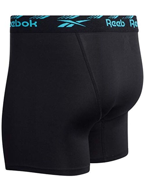 Reebok Men's 3 Pack Performance Quick Dry Moisture Wicking Boxer Briefs