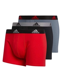 Men's Stretch Cotton Trunk Underwear (3-Pack)