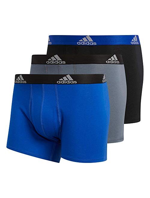 adidas Men's Stretch Cotton Trunk Underwear (3-Pack)