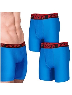 Men's Boxer Briefs 4-Way High Performance Pouch Underwear, 2-Pack Tagless