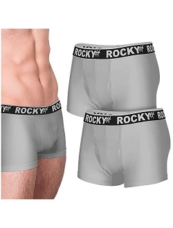 Men's Boxer Briefs 4-Way High Performance Pouch Underwear, 2-Pack Tagless