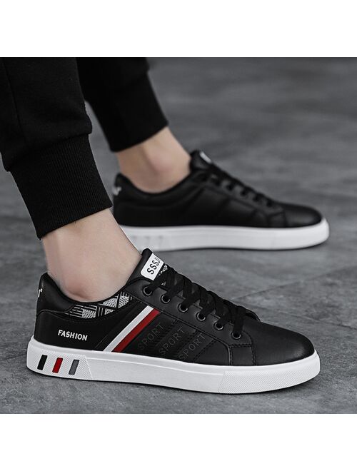 2020 New White Casual Shoes Men Leather Sneakers Male Comfort Sport Running Sneaker Man Tenis Mocassin Fashion Breathable Shoes