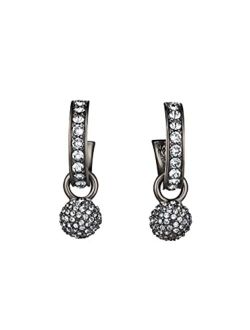 Oscar de la Renta, Pav Ball Mini Hoop Earrings