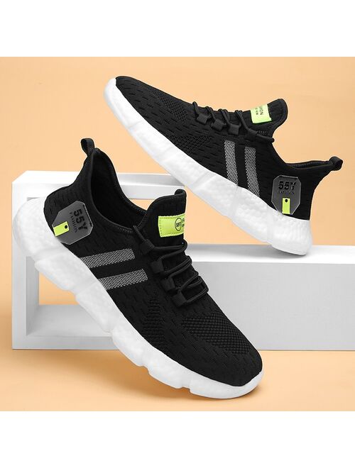 Summer Breathable Men Sport Shoes Leisure Light Men Sneakers Causal Men Running Shoes 39-46 Tenis Masculino Male Footwear