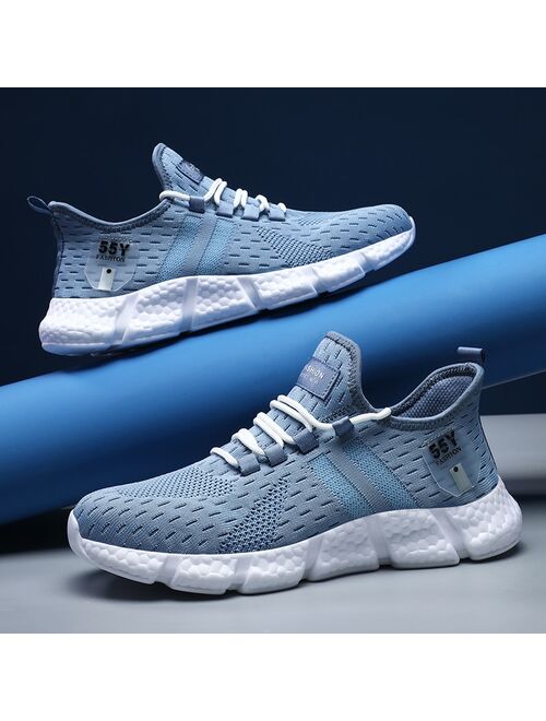 Summer Breathable Men Sport Shoes Leisure Light Men Sneakers Causal Men Running Shoes 39-46 Tenis Masculino Male Footwear