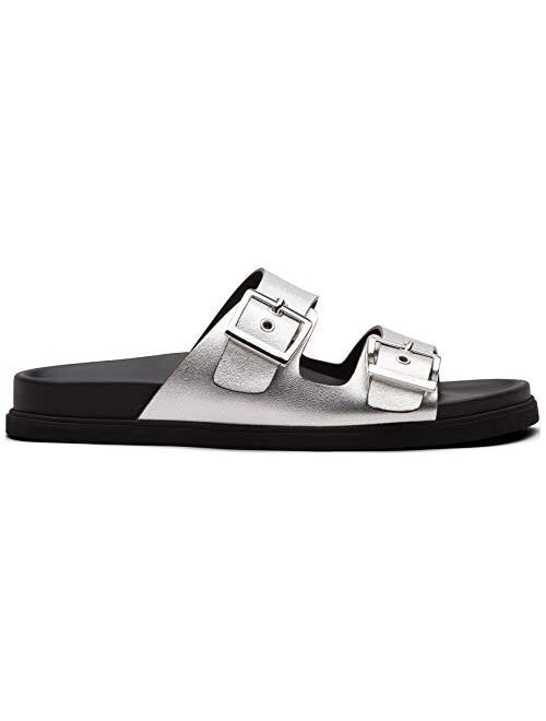 Car Shoe Women's Sandals Laminate Calf And Leather