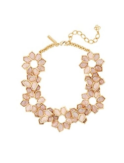 Oscar de la Renta, Jagged Flowers Necklace