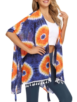 Kimonos for Women - Summer Swim Cover Up - Plus Size Kimono Cardigan - Floral and Multi Color