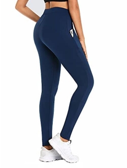 ATTRACO Fleece Lined Leggings Women Winter Thermal High Waist Workout Running Leggings with Side Pockets