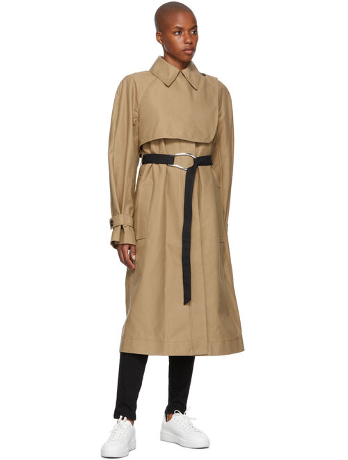 Victoria Victoria Beckham Beige Oversized Trench Coat