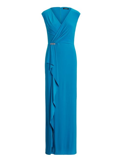 Polo Ralph Lauren Ruffle-Trim Jersey Gown