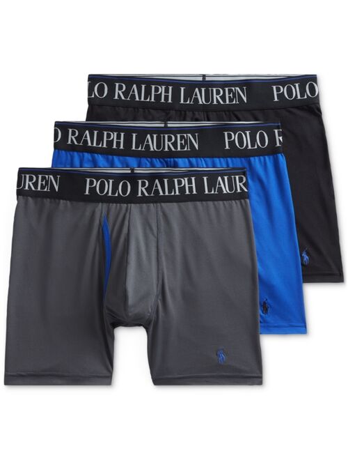 Polo Ralph Lauren Men's 3-Pk. 4-D Flex Cool Microfiber Boxer Briefs