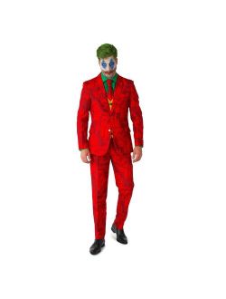 Men's Suitmeister DC Comics Scarlet Joker Halloween Slim-Fit Novelty Suit & Tie Set