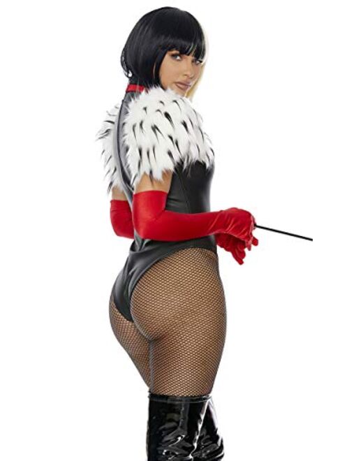 Forplay womens 3pc. Sexy Movie Villain Character Costume