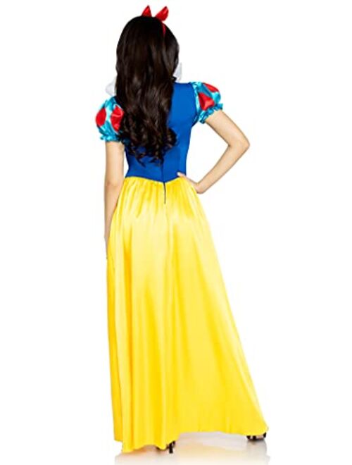 Leg Avenue Womens Classic Snow White Set Family Friend Full Length Princess Dress