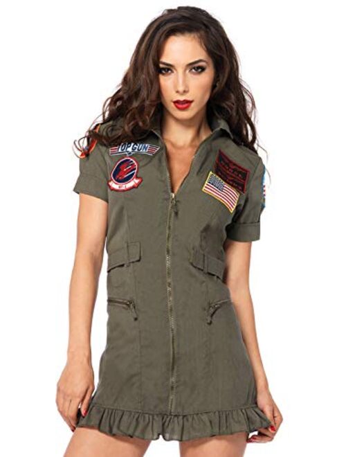 Leg Avenue Women's Licensed Top Gun Flight Dress Costume