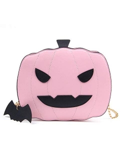 Kuang Women Pumpkin Shoulder Bag Novelty Devil Crossbody Purse Fashion Halloween Trick or Treat Purses and Handbags for Girls