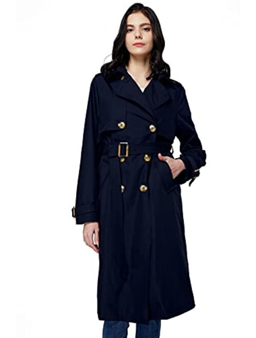 Orolay Women's 3/4 Length Double Breasted Trench Coat Lapel Jacket with Belt