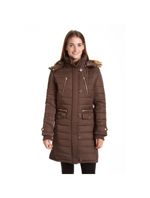 Women's Excelled Long Hooded Puffer Jacket