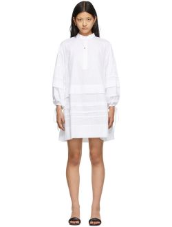 Victoria Victoria Beckham White Oversized Layered Dress