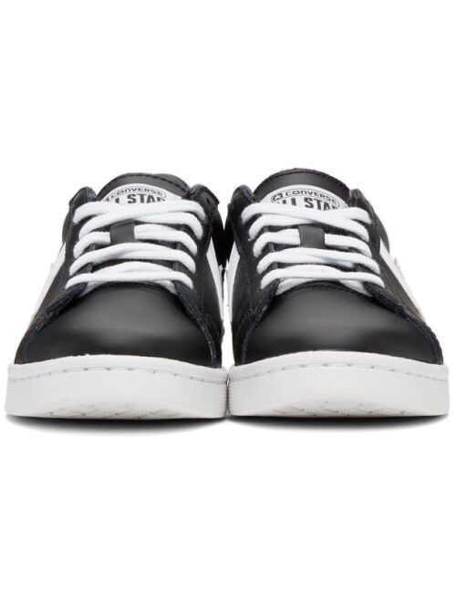 Converse Black & White Leather Pro OX Sneakers