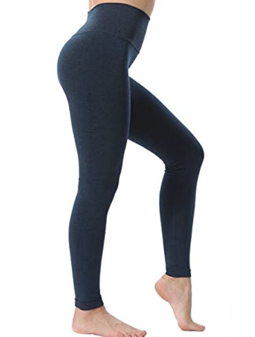 FLINXE Fleece Lined Tummy Control Leggings for Women High Waisted Thick Winter Warm Seamless Slimming Leggings