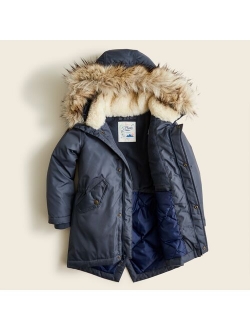 Boys' fishtail parka with eco-friendly PrimaLoft