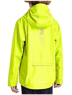 Boys' Waterproof Rain Jacket Kids Youth Lightweight Windbreakers Girl Cycling Raincoat Outdoor Hooded