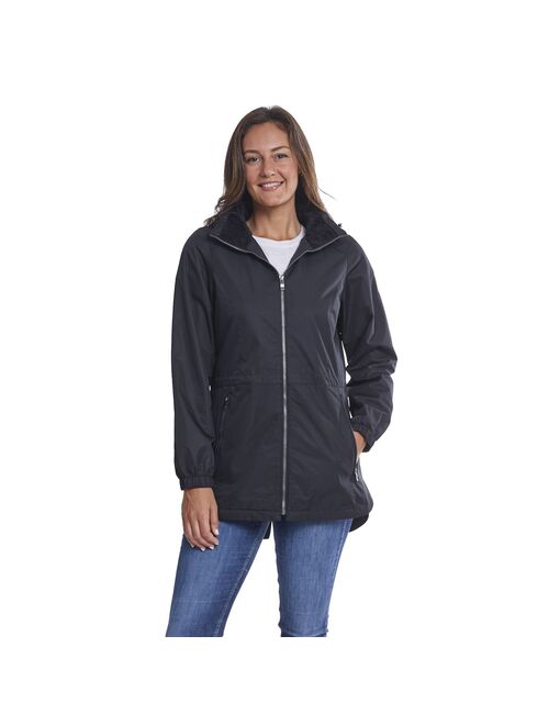 women's insulated rain jacket with hood