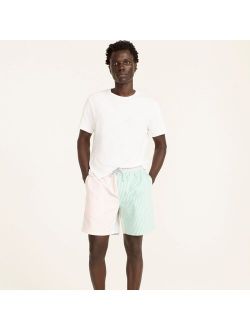 Broken-in organic cotton oxford lounge short