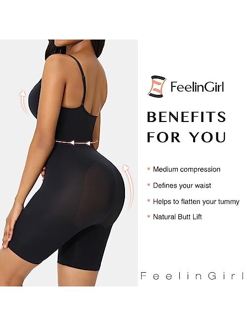 Buy Feelingirl Butt Lifter Bodysuit Body Shaper Tummy Control Shapewear Thigh Slim Online 