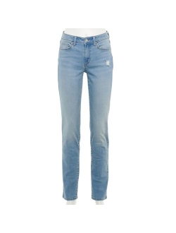 Straight-Leg High-Waisted Curvy Jeans