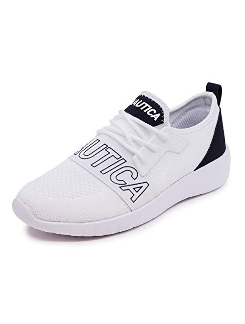 Nautica Women Fashion Sneaker Lace-Up Jogger Running Shoe Casual Walking Sneaker