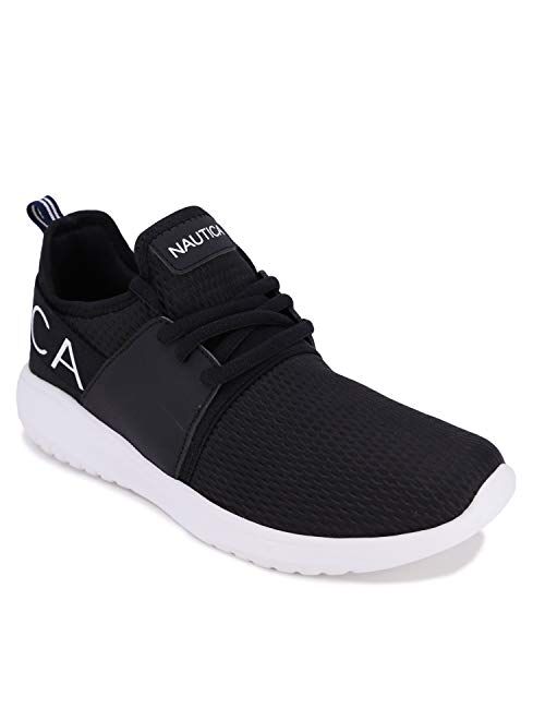 Nautica Women Fashion Sneaker Lace-Up Jogger Running Shoe Casual Walking Sneaker