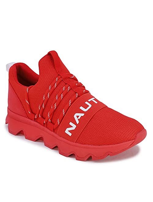 Nautica Women Fashion Sneaker Lace-Up Jogger Running Shoe Casual Walking Sneaker